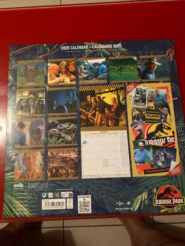 Calendrier Jurassic Park - photo numéro 2