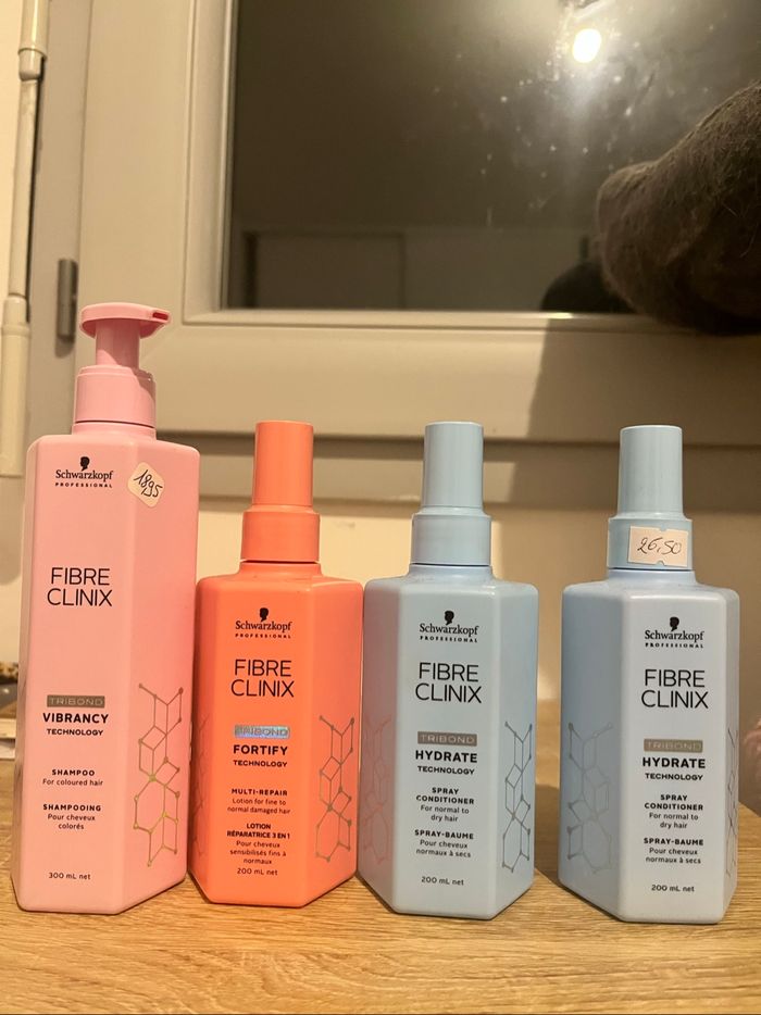 Shamp, baum et spray fibre clinix Schwarkopf