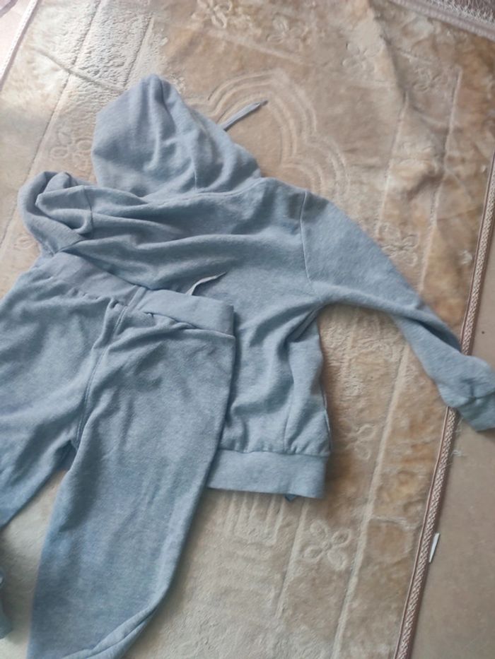 Ensemble survêtement garçon gris veste et jogging - photo numéro 9
