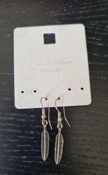Paire de boucles d'oreilles feuilles
