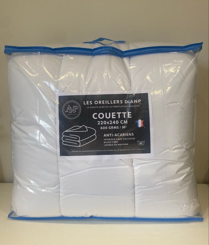 Les oreillers d’anp Couette 220x240 cm 🇫🇷 600  grammes