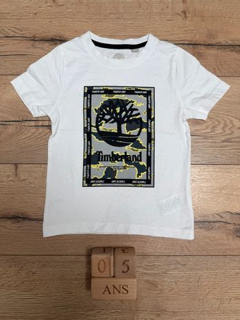 Tee-shirt garçon Timberland camouflage 5 ans