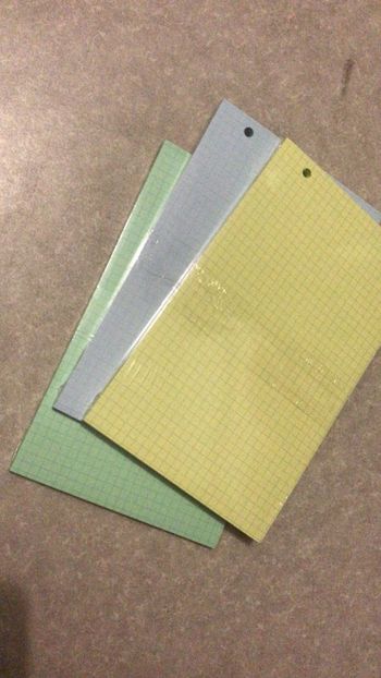 Lotsde 3 paquet de feuille bristol neuf