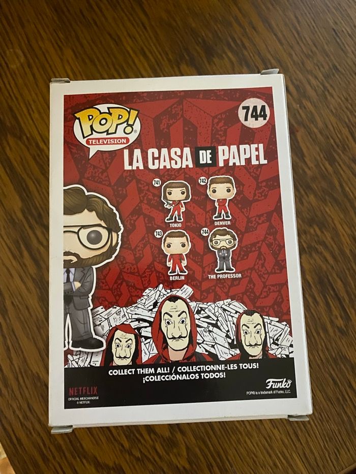 Figurine pop professor casa de papel