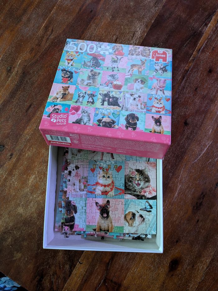 Magnifique puzzle Studio pets Jumbo 500 pièces + poster - photo numéro 4