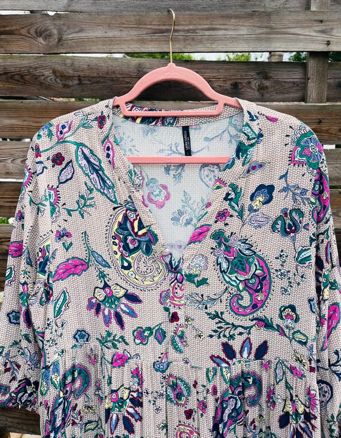 Robe à motifs fleuris - Taille L - photo numéro 2