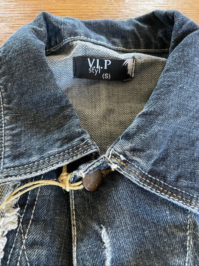 Veste en jean over size - photo numéro 4