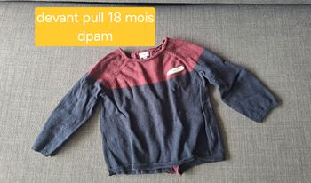 Pull 18 mois dpam comme neuf Ouverture dos