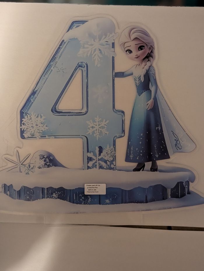 Topper gâteau reine des neiges 4 - photo numéro 2