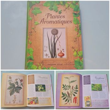 Très beau grand livre avec couverture en relief 🧅 Plantes Aromatiques 🪴 Éditions Atlas (53)