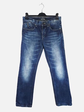 Jean Homme Hoodboyz Bleu Marine - Hip-Hop Streetstyle Vintage - Taille 40 (W30)