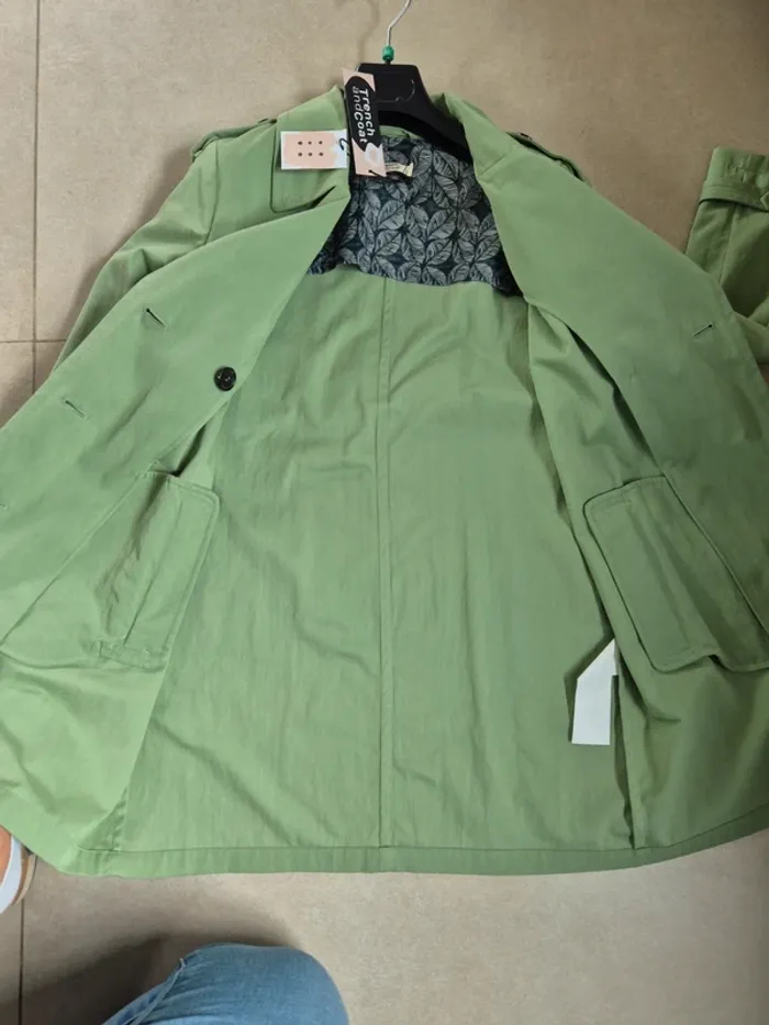 Tench femme vert - trench and coat - 40 - photo numéro 4