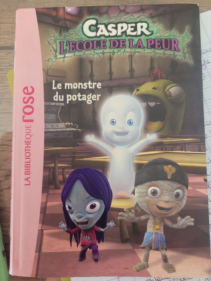 Livre enfant bibliothèque rose casper
