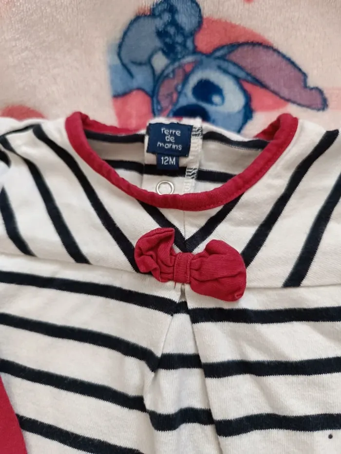 T-shirt manche longue terre de marin taille 12 mois - photo numéro 3