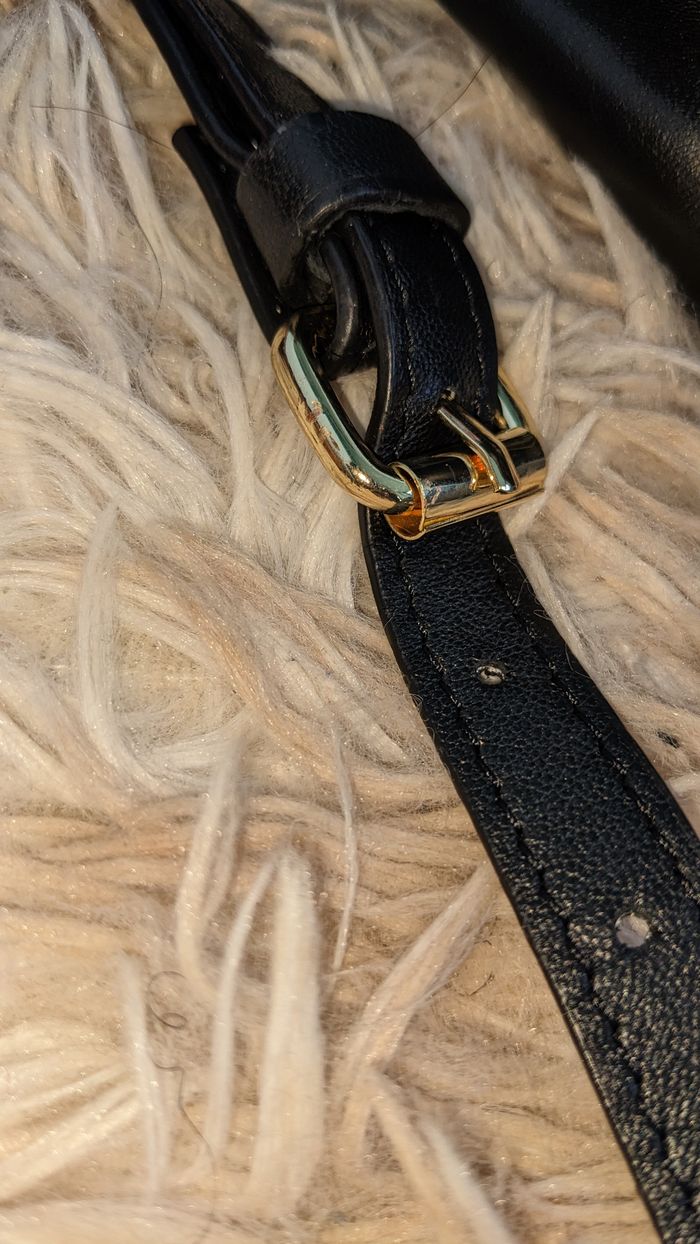 Sac à main en cuir Noir san marina DE CHAUSSEA - photo numéro 6