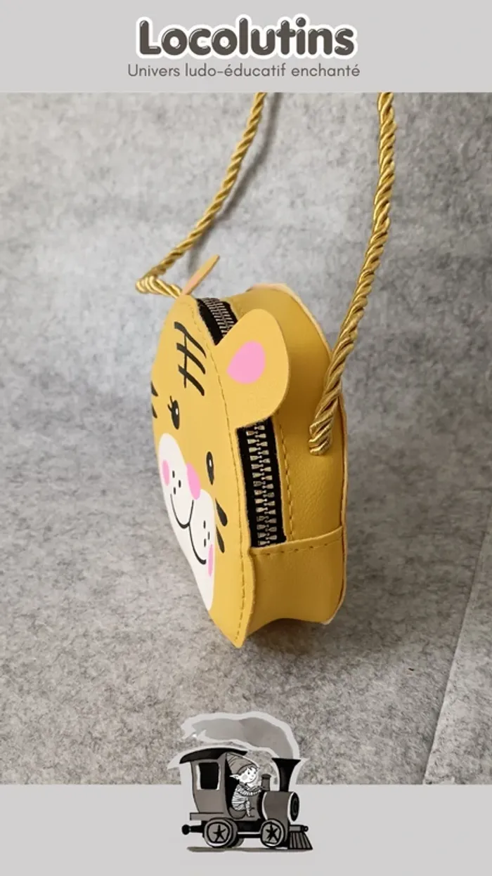 🚂 Sac à main enfant ▪ effet cuir 15cm - photo numéro 2