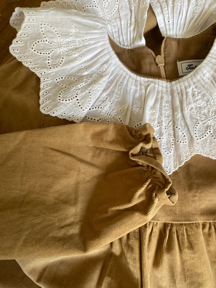 Robe velour col - photo numéro 3