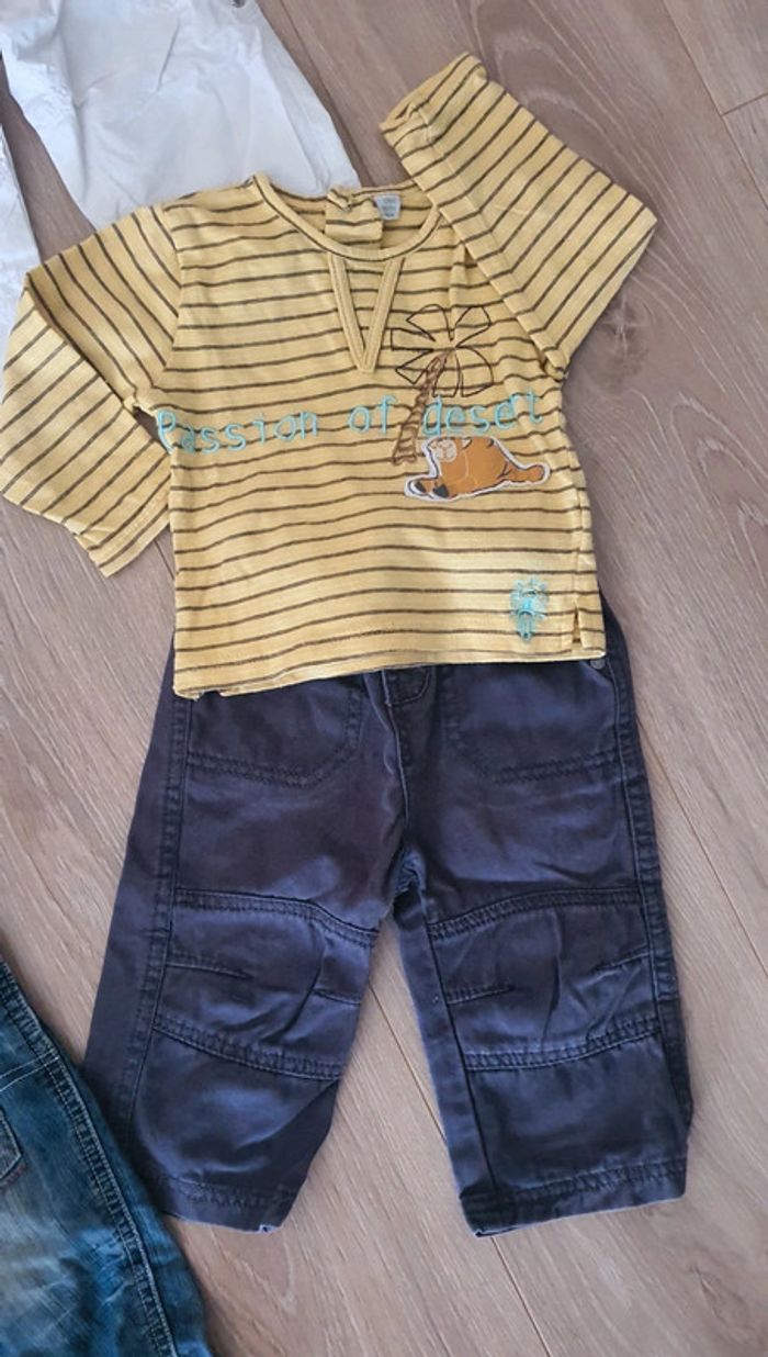 Lot 4 tenues été + 1pantalon jogging. 12mois - photo numéro 4