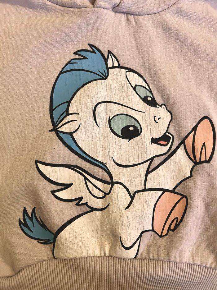 🦄 sweat à capuche licorne disney primark 12/18 mois 💜 - photo numéro 4