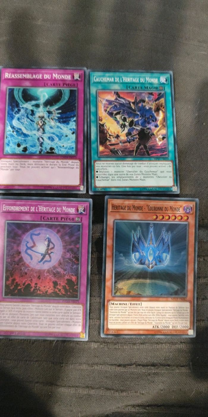 Lot 4 cartes Yu-Gi-Oh