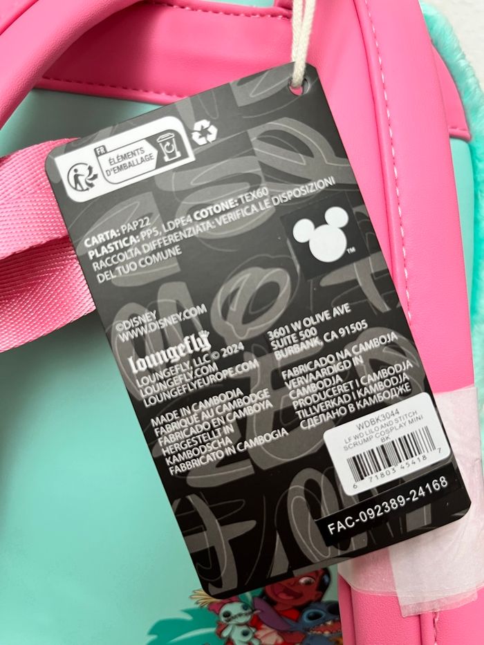 Sac à dos Loungefly Scrump doudou Stitch - photo numéro 2