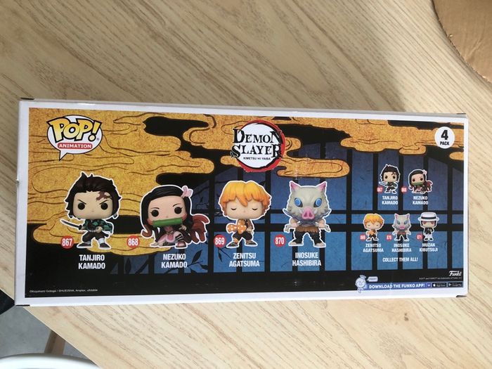 Pack 4 figurines pop démon slayer - photo numéro 2