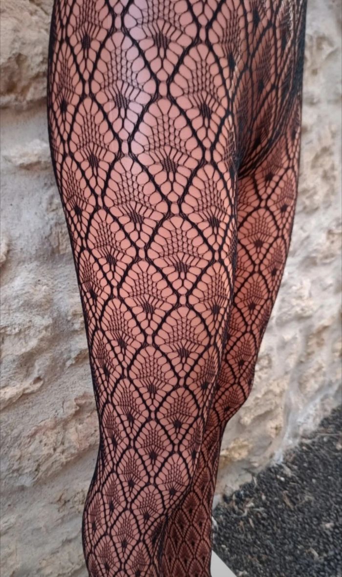 Collant résille motif fantaisie - photo numéro 4