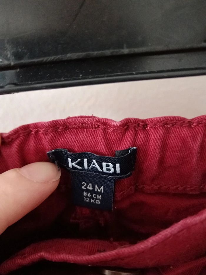 Jeans kiabi bordeaux - photo numéro 5