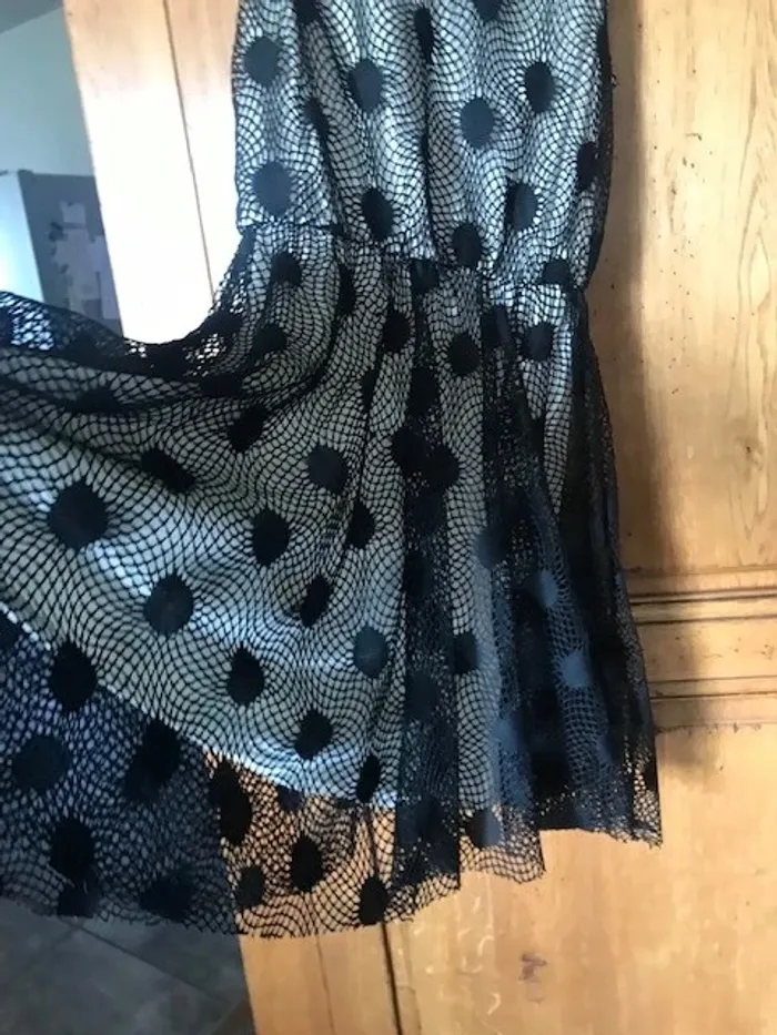 Robe originale  noire doublure beige - photo numéro 2