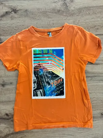 T-shirt orange Orchestra taille 10 ans