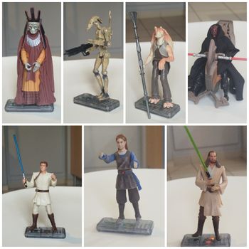 Lot de 7 figurines, Star Wars / vintage 1998