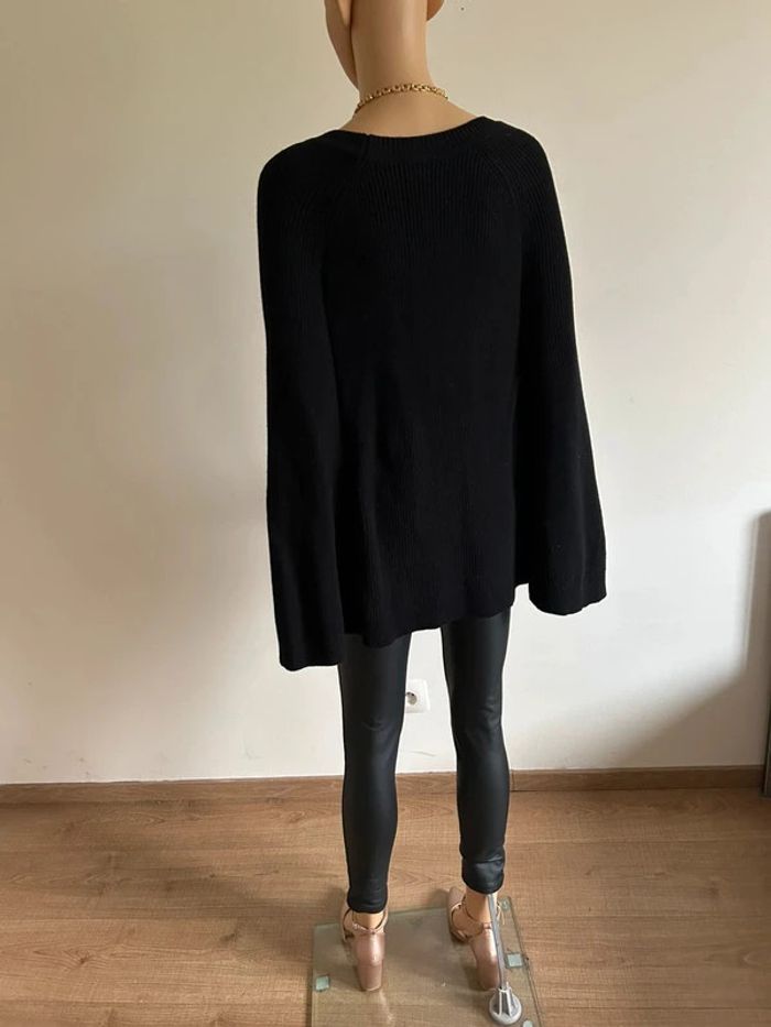 Poncho noir avec boutons dorés Morgan taille S jamais porté - photo numéro 10