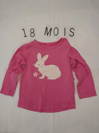 tee shirt manche longue 18 mois