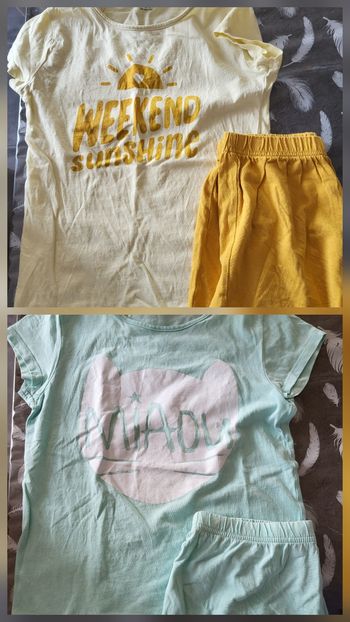 Lot de 2 pyjashorts fille