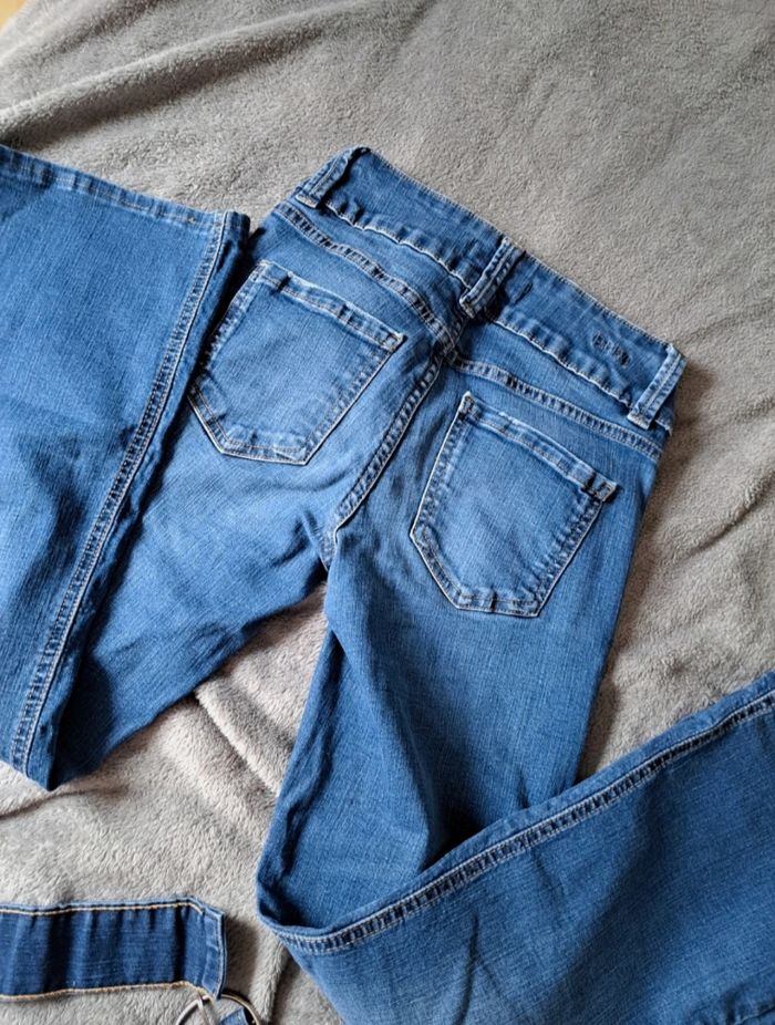 Jean taille basse bleu - photo numéro 2