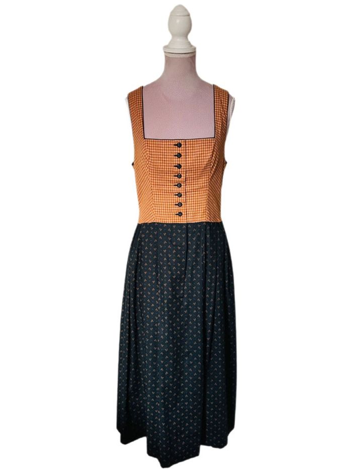 🍁🌿Robe Dirndl vintage artisanale Autrichienne 38/40 Cottagecore Oktoberfest Trachten Long Dress 🌿🍁 - photo numéro 11