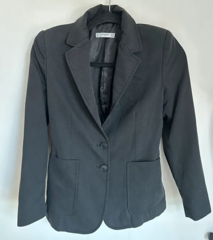 Blazer noir femme taille xs mango - photo numéro 3