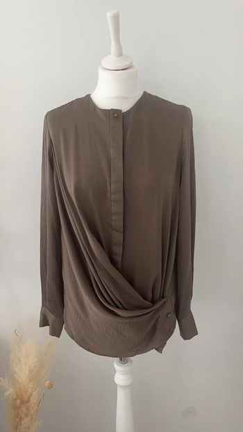 Blouse chemisier kaki Ikks S comme neuve