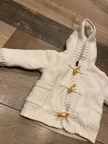 Veste fourrée Baby Gap avec capuche 9-12 mois