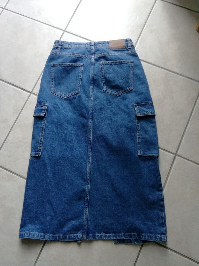 Jupe longue en jeans - photo numéro 2