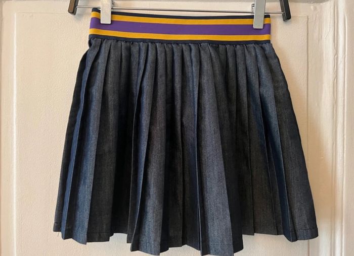Jupe plissée façon jean taille 8 ans - Polo by Ralph Lauren - photo numéro 4