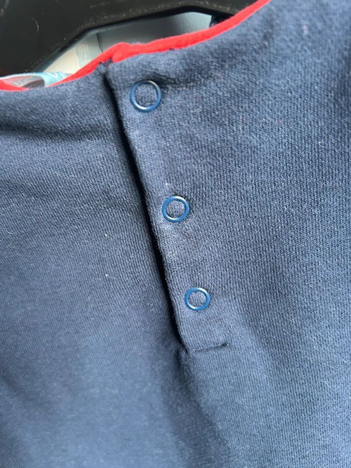 Sweat obaibi Marine avec poissons, 6 mois - photo numéro 5