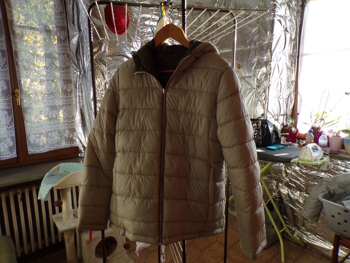 Doudoune réversible beige kaki T42 neuve