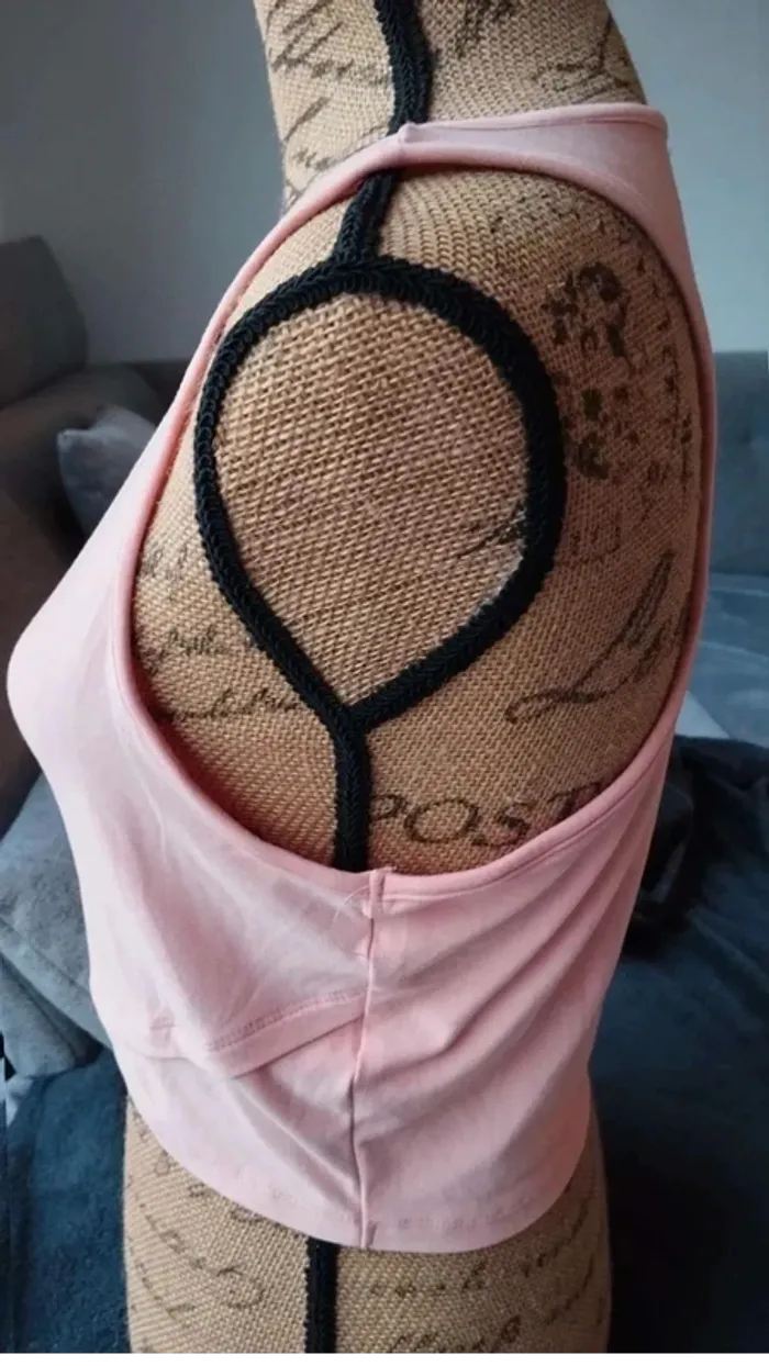 Débardeur rose taille xl  court ardene  basic - photo numéro 4