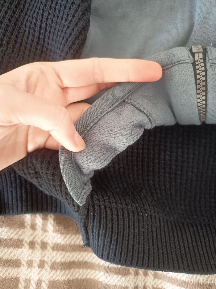 Sweat-Gilet à Capuche Noir & Gris - 5 Ans / Kiabi - photo numéro 8