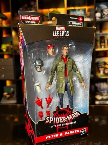 Marvel Legends Peter B. Parker Spider-Verse – Figurine Hasbro + BAF Stilt-Man