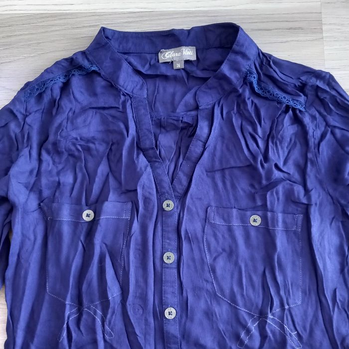 Chemise femme violet Clara Vitti taille S - photo numéro 3