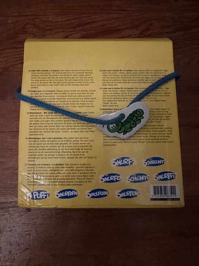 Loto ancien jeu Schtroumpfs Smurfs 36 pièces Peyo jeu société enfant - photo numéro 2