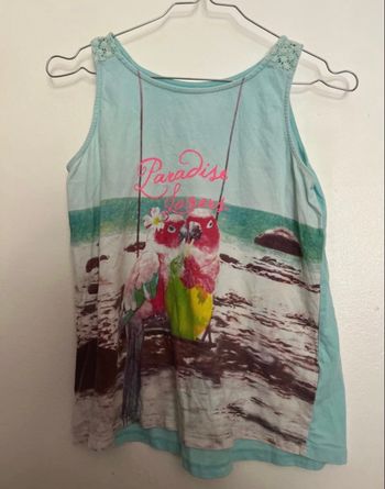 Débardeur fille, 14 ans bleu ciel