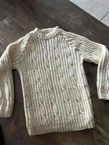 Pull crème laine